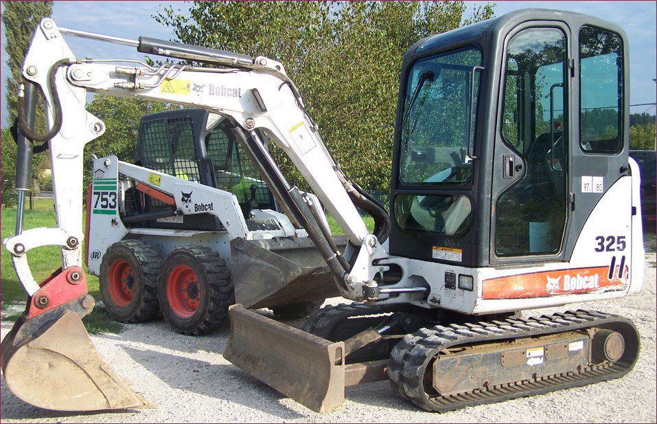 bobcat földmunkagépek, földmunka, árokásás, tükörkiszedés